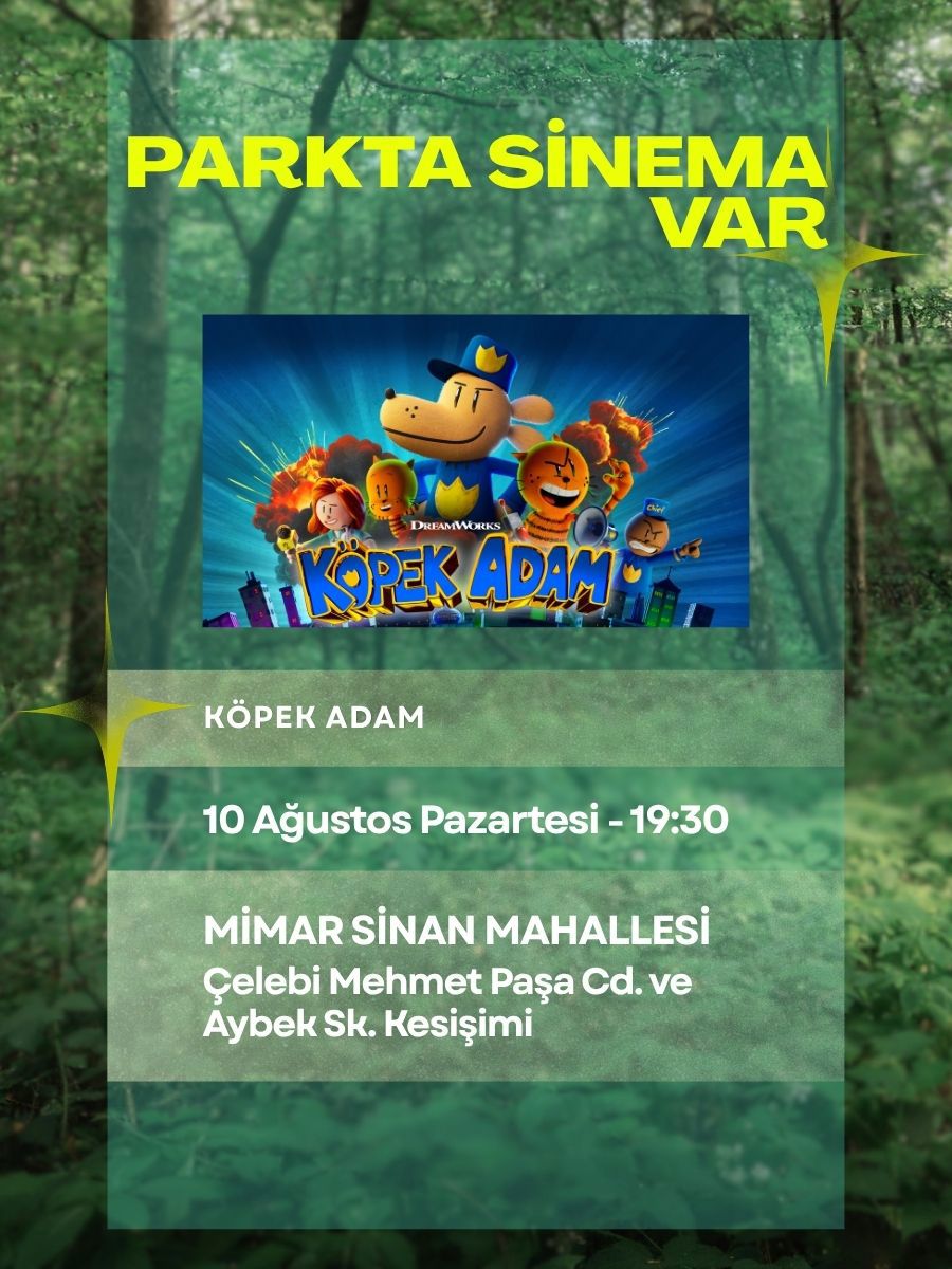 Parkta Sinema Var- Çocuk Filmi Köpek Adam