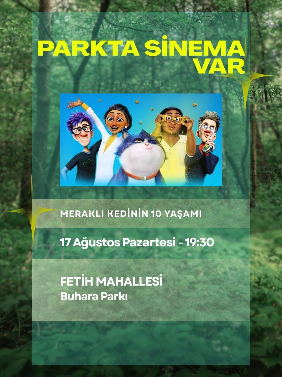 Parkta Sinema Var- Meraklı Kedinin 10 Yaşamı