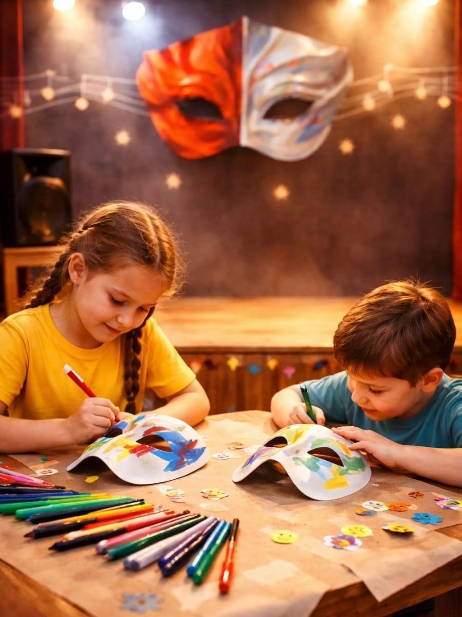 Maske Boyama Ve Yaratıcı Drama Atölyesi