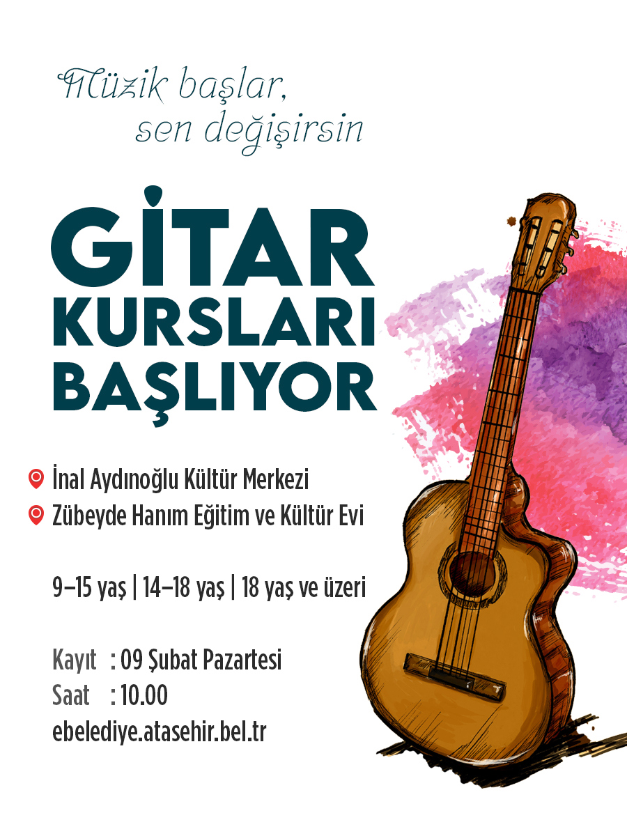 Gitar Kursları Yeni Dönemine Başlıyor