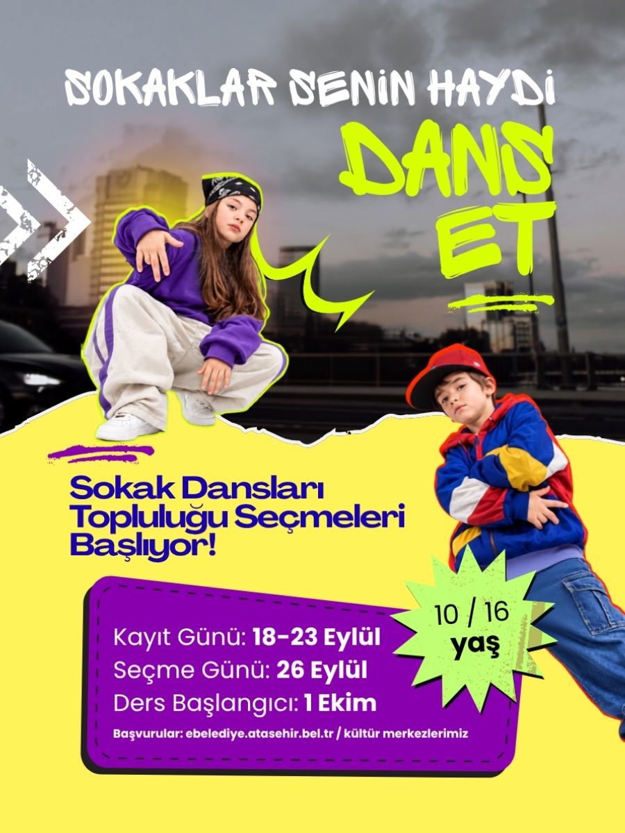 SOKAK DANSINA İLGİ DUYAN ÇOCUKLAR İÇİN YENİ FIRSAT